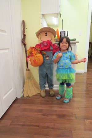 Karis and the scarecrow